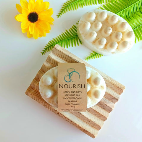 Honey and Oats Handcrafted Massage Bar Soap