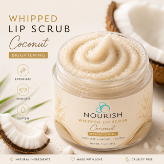 Nourish Whipped Lip Polish -Coconut & Vanilla