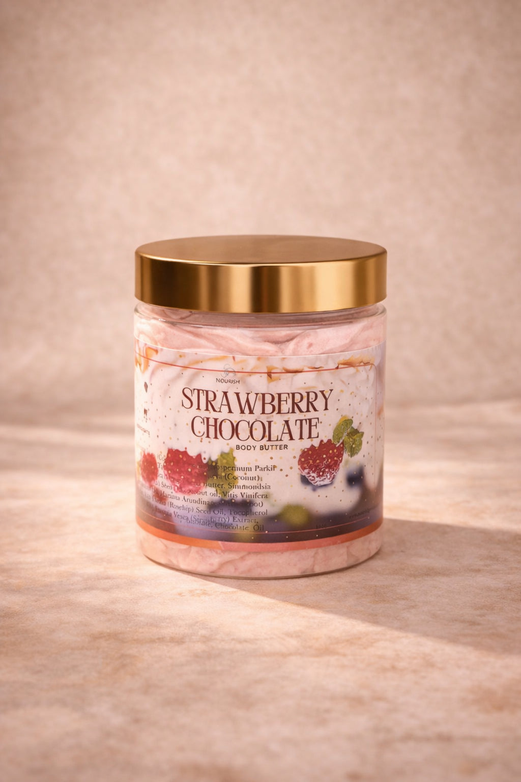 Tallow body bomb/butter - Strawberry chocolate  image 4