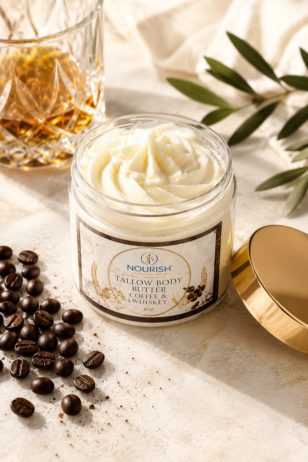 Coffee Whiskey Tallow Body Butter