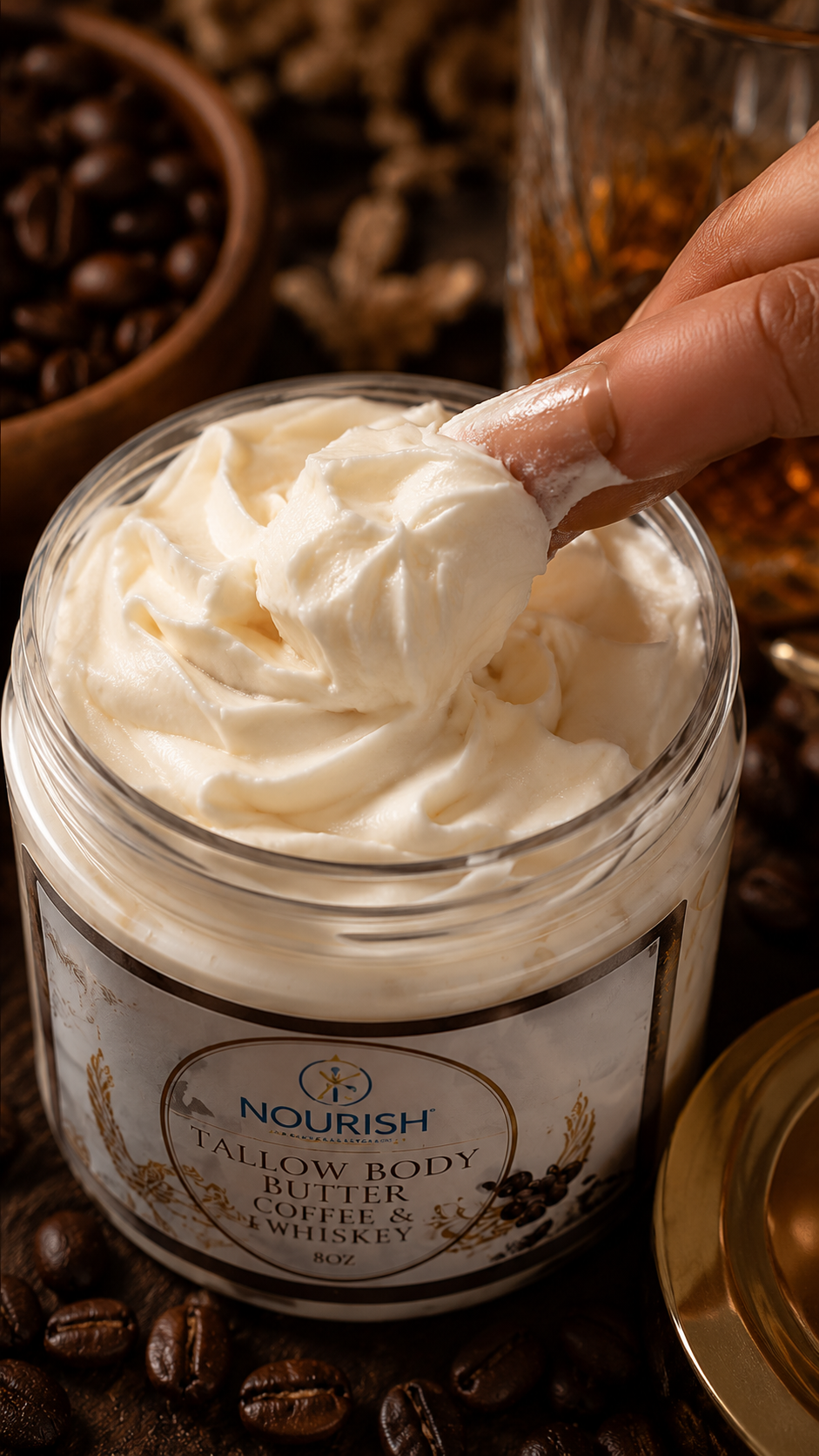 Coffee Whiskey Tallow Body Butter