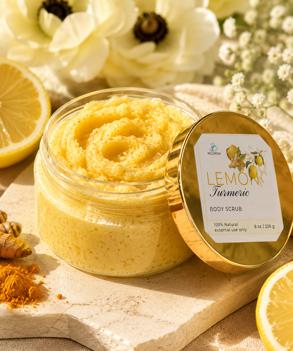 Lemon Turmeric Body Scrub