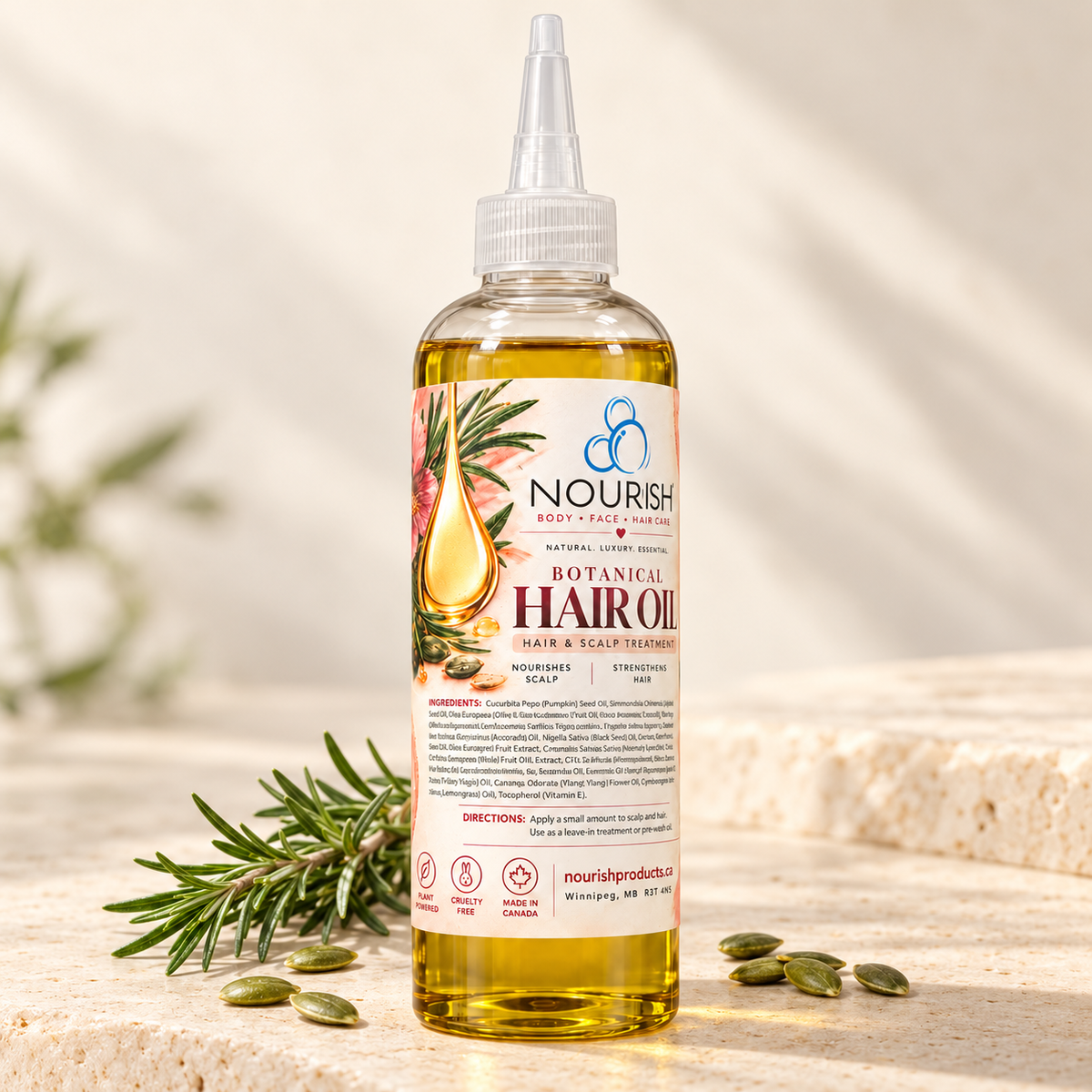 Nourish Botanical Hair & Scalp Oil — 120 g