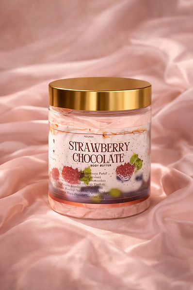 Tallow body bomb/butter - Strawberry chocolate