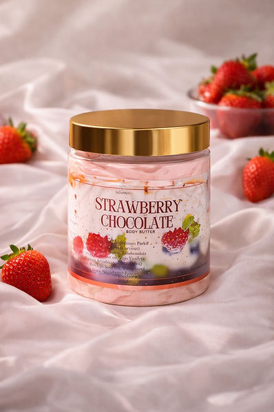 Tallow body bomb/butter - Strawberry chocolate