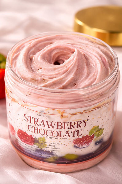 Tallow body bomb/butter - Strawberry chocolate