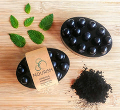 Activated Charcoal and Peppermint Massage Soap Bar